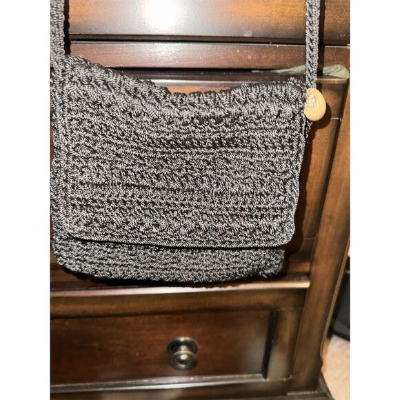 - The Sak Women's Black Crochet Crossbody Bag with Zip Closure - Picture 3 of 13